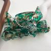 Flower Butterfly Acetate Hair Clip Spring Summer Gradient Candy Color Sweet Elegant Women's Large Hair Clip