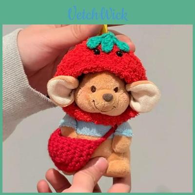 Adorable Plush Keychain Doll Bag For Birthdays Soft Mouse Style Cute Accessory
