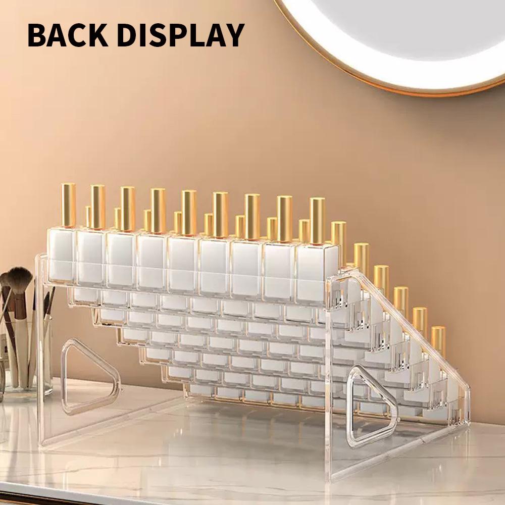 3/4/5/6/7 Layer Acrylic Nail Polish Display Rack Transparent Cosmetics Storage Rack Multi-layer Simple Mounting Rack Bracket