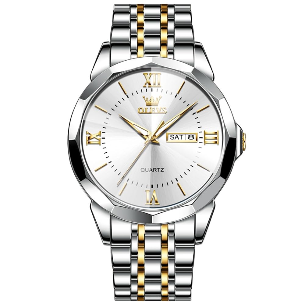 

Мужские часы OLEVS, Браслет из нержавеющей стали, Отображение даты, Хронограф, 40 мм, BusinessFormal, Водонепроницаемость 10 АТМ, Доступны в золотом, синем и