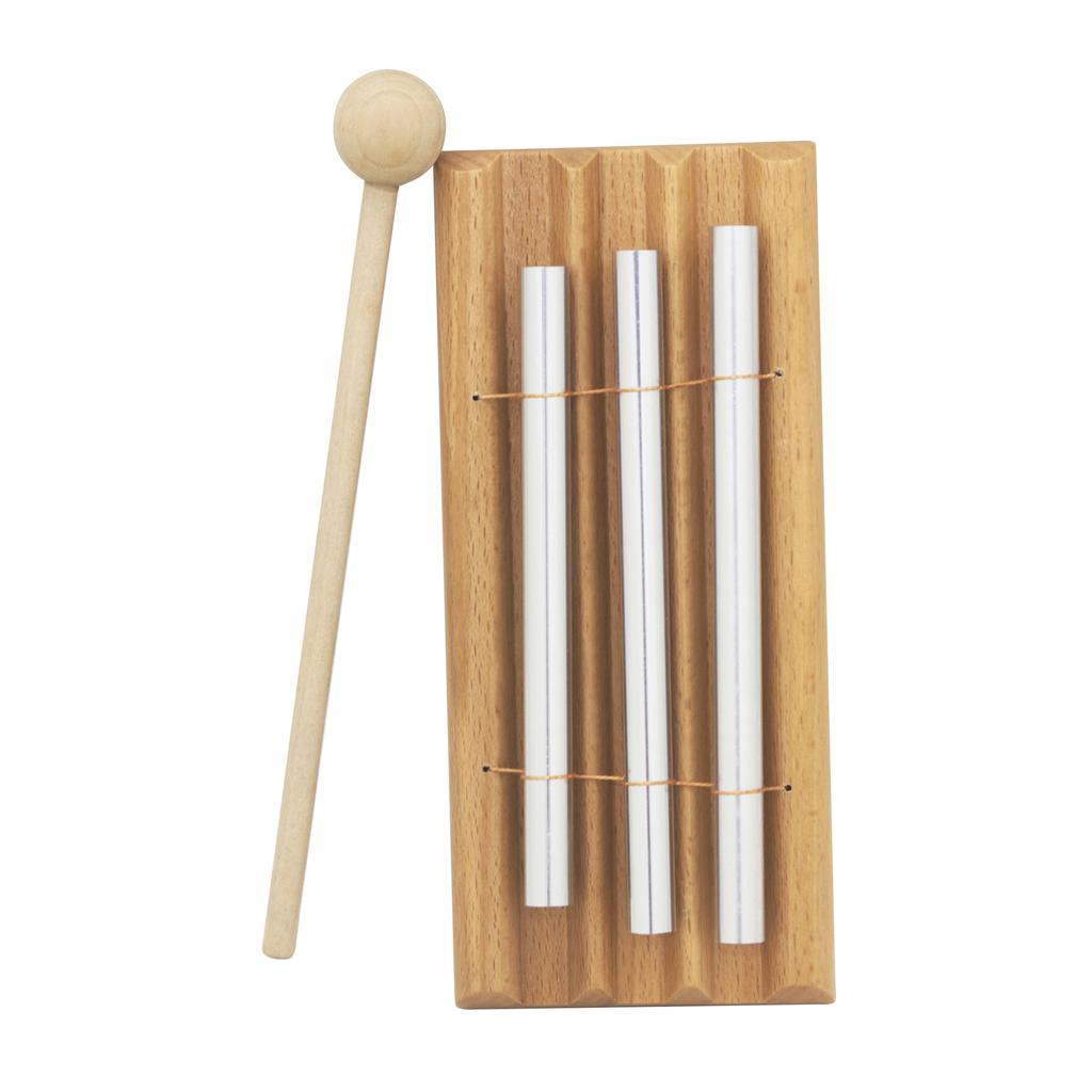 Meditation Trios Chime, Chime 3 Tones Trios Chime Bells Hand Percussion Chimes for Prayer Meditation Teacher Classroom