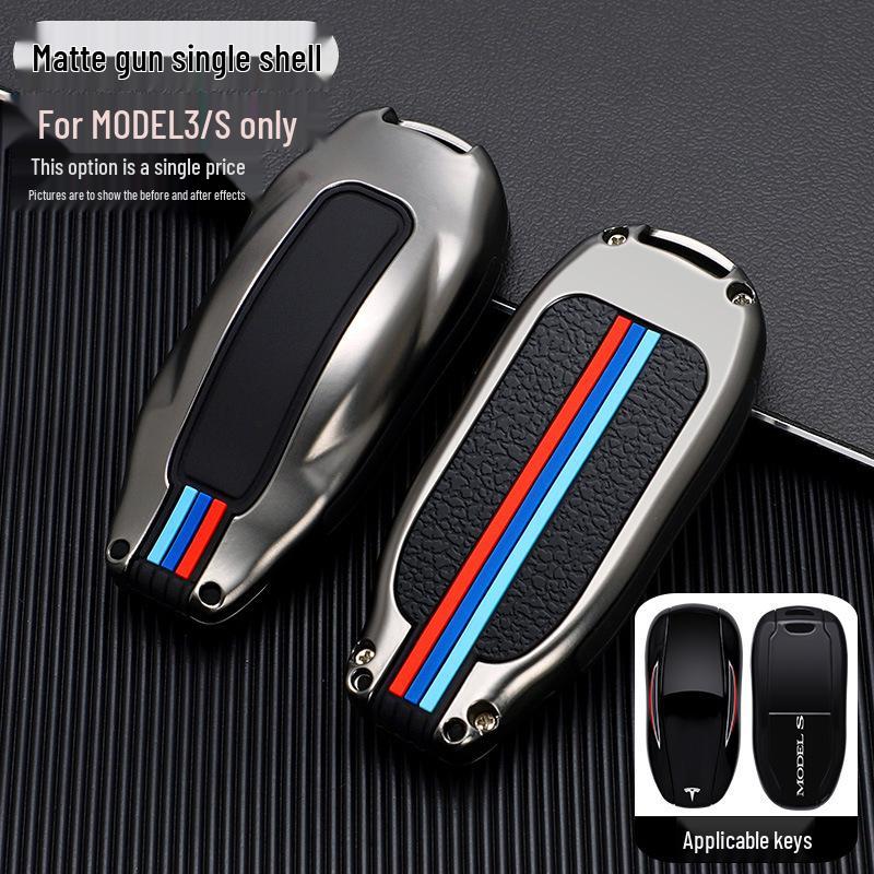Tesla Model S, X, 3 Key Fob Case Cover - Car Key Shell Buckle Special