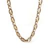 [LUXSTAR] Anchor Chain Necklace Marina Stainless Steel Hypoallergenic 8mm Thickness 45cm Length 5cm Adjustable Chain Men's Women's Brand (Gold)