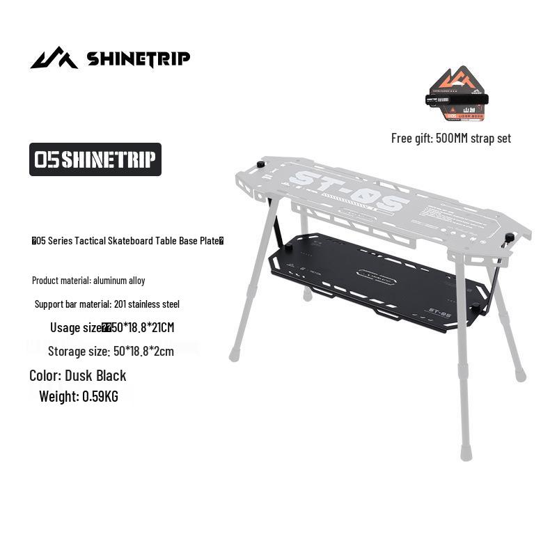 Mountain Fun Series 05 Expandable Tactical Camping Table: Portable, Folding, Storage-Ready, Aluminum Alloy.