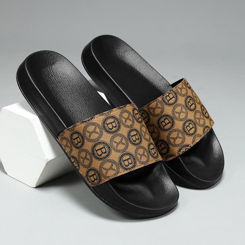 Men's Trendy Printed Non-Slip Flip-Flops: Soft, Comfortable, Wear-Resistant for Indoor/Outdoor Use