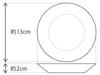Okura Touen Touen x Garden of Silence Mini Diameter Made in [Okura Chiso] Plate, approx. 13cm, Japan, 54CS/C307