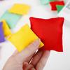 6 Pezzi Piccolo Sacchetto di Sabbia per Bambini Lancio Quadrato Bambini + Pallina Sacchetto di Sabbia Sacchetto di Sabbia Tela Spessa Colorata, Colori Misti Verranno Inviati in Qualsiasi Momento.