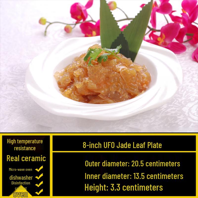 Creative Irregular White Ceramic Dinner Plate