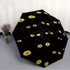 1pc Black Cats Pattern Auto Open/Close Cute Cute Umbrella with One Touch Button,, Windproof Design   Lightweight Portable Umbrella for Women & Men6076