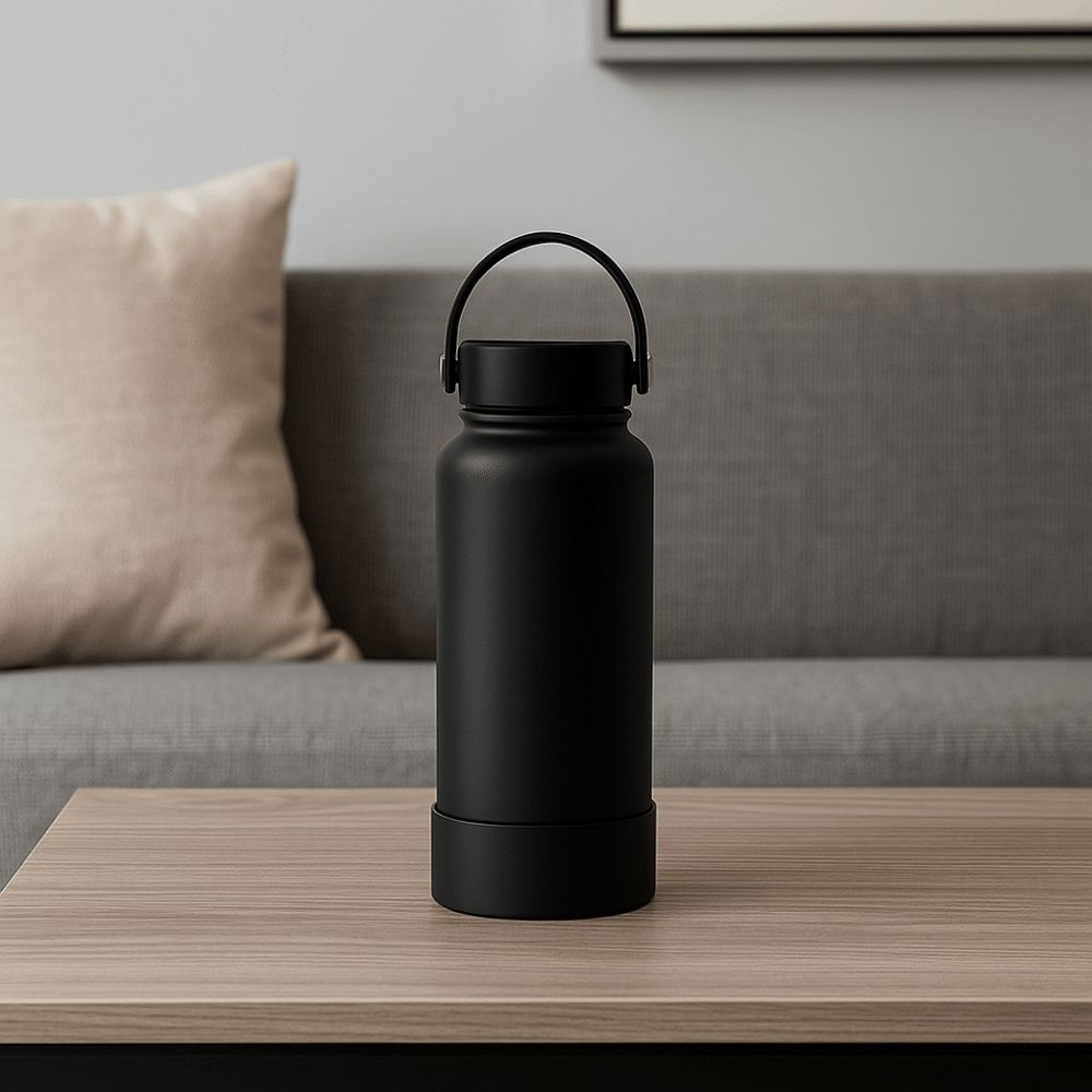 Solid Color Thermos Cup 1000ML Coffee Cups Cute Thermos Bottle  Gift