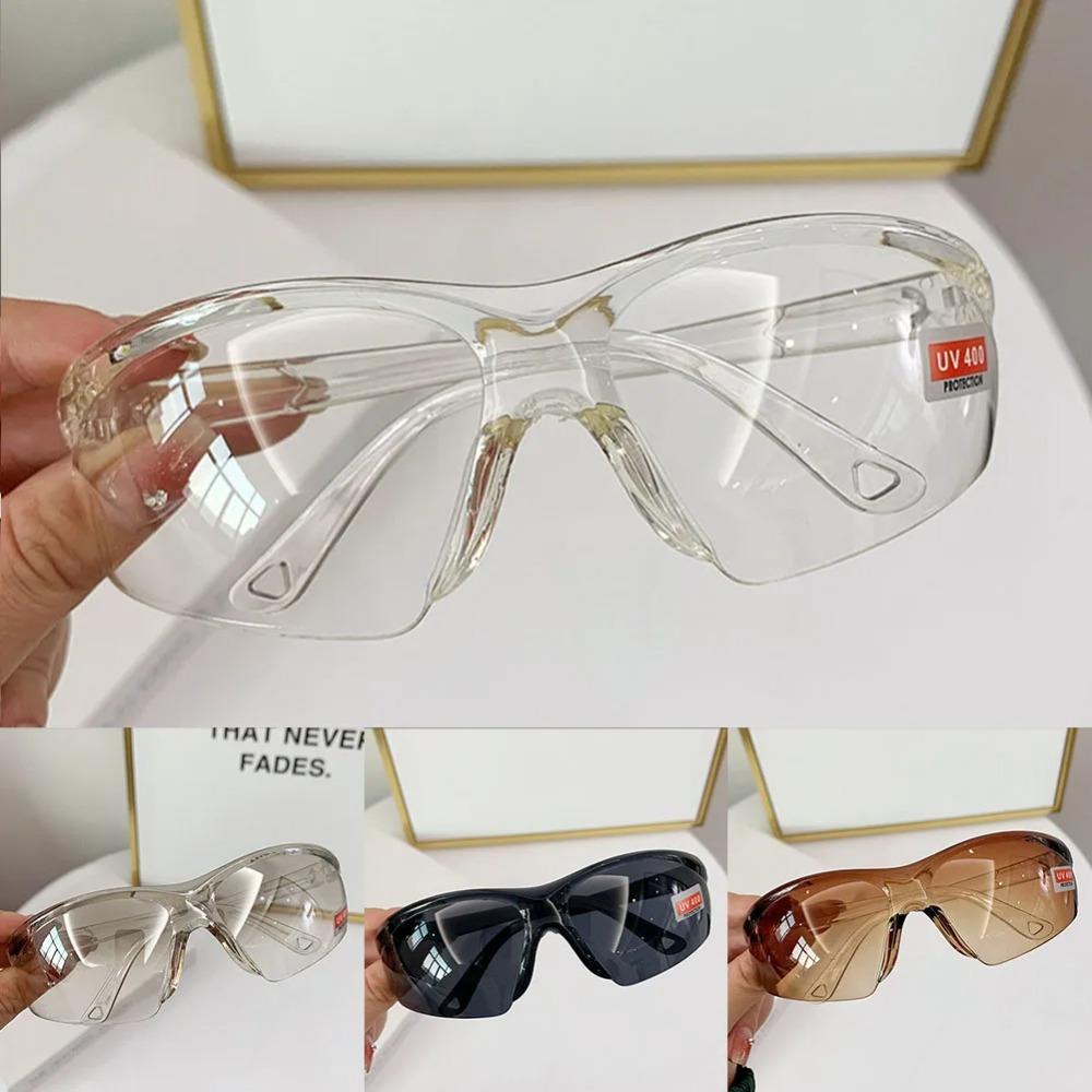 1 Pair Of Glasses PC Protective Safety Sunglasses Safety Glasses Dust Sand Eye Protective Sun Riding Windshield  Resistant