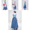 Adult Little Match Girl Cos Costume For Halloween Stage Performance Exquisite Polyester Fiber Material European And American Fantasy Theme Suitable