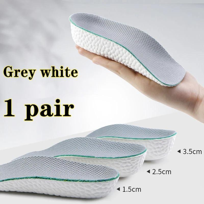 Arch Support Height Increase Insoles Half Pads Orthopedic Breathable Memory Foam 7 Points Lifts Shoe Pads Flat Feet Support