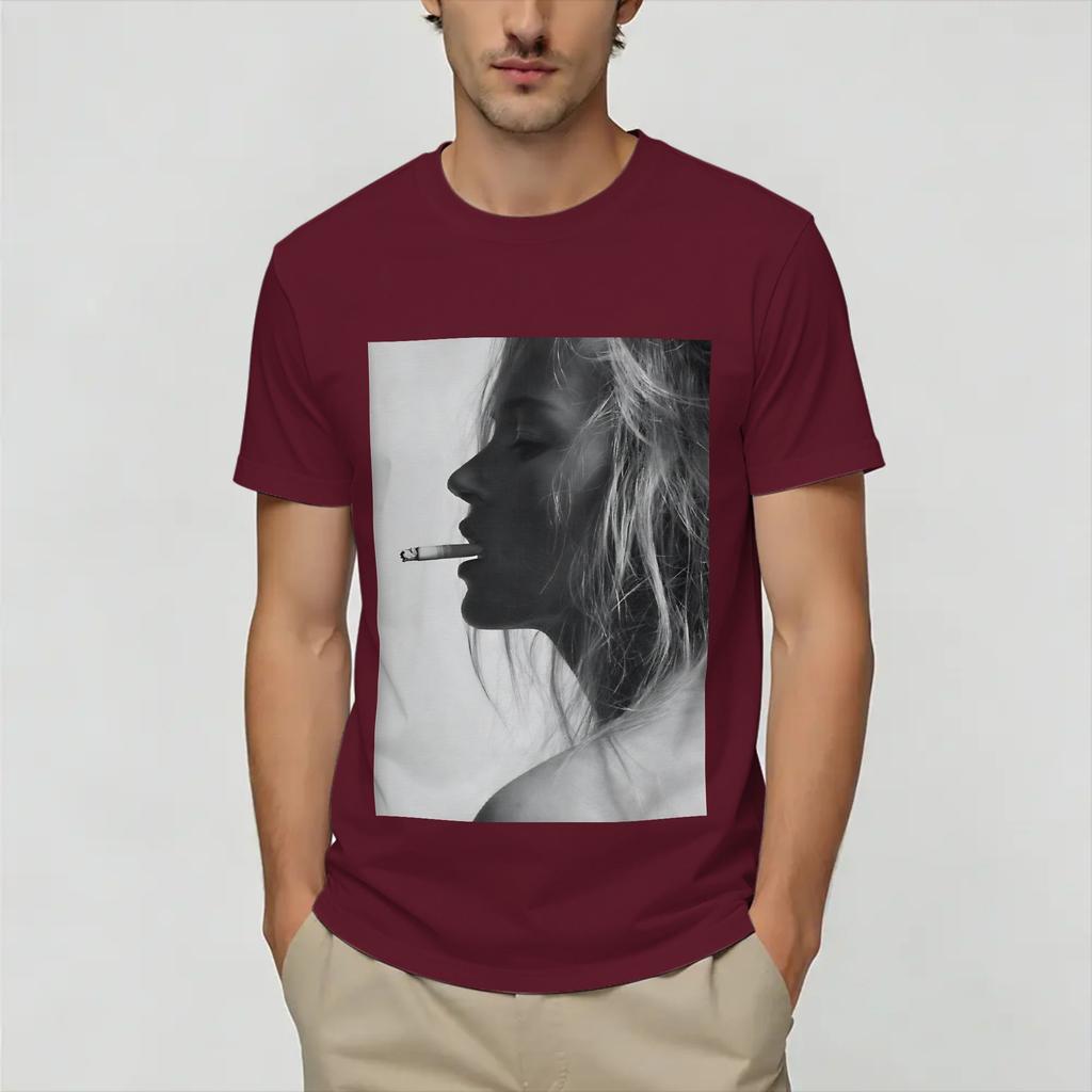 Kate Moss TShirt Summer Pure Cotton TShirts For Unisex Hipster Custom DIY Tshirt ShortSleeve Funny Tops