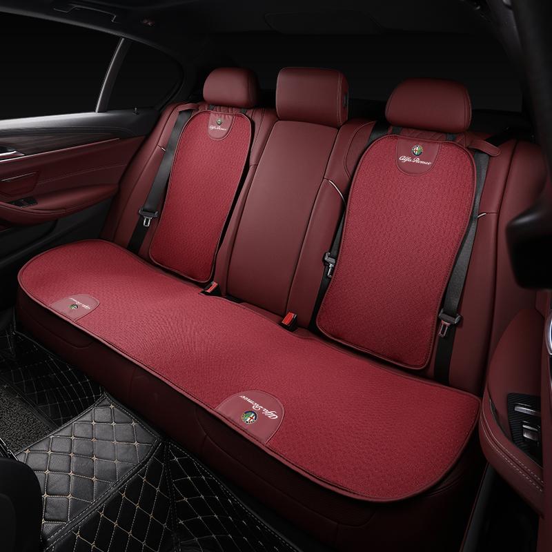 Ice Silk Car Seat Cover Summer Breathable Seat Cushion Accessories For Alfa Romeo Giulietta Mito 159 Giulia Stelvio 156 147