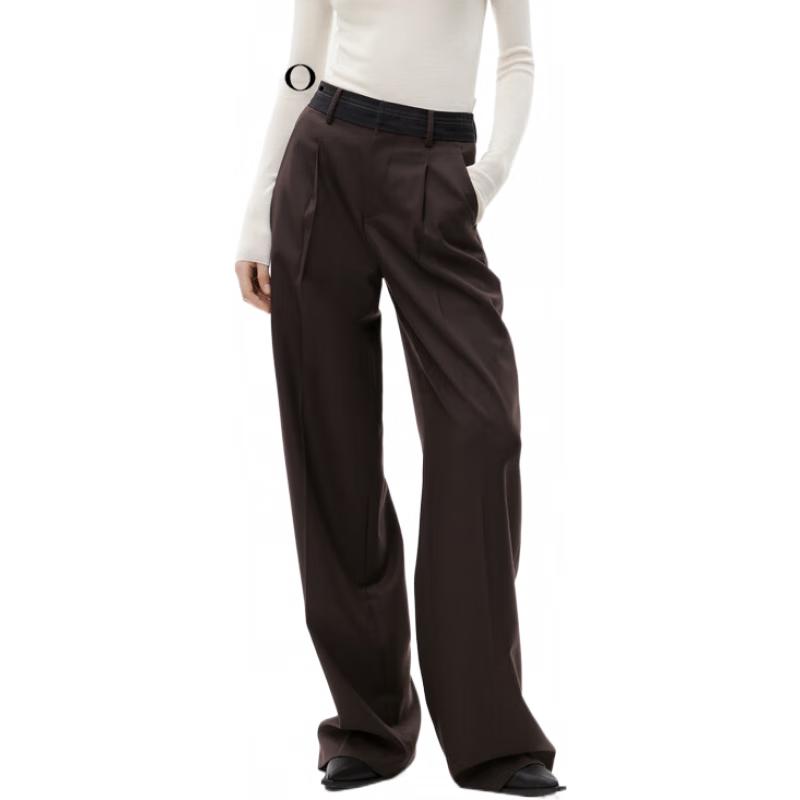 

MO&Co. Женские брюки с высокой посадкой из смесовой шерсти S 160