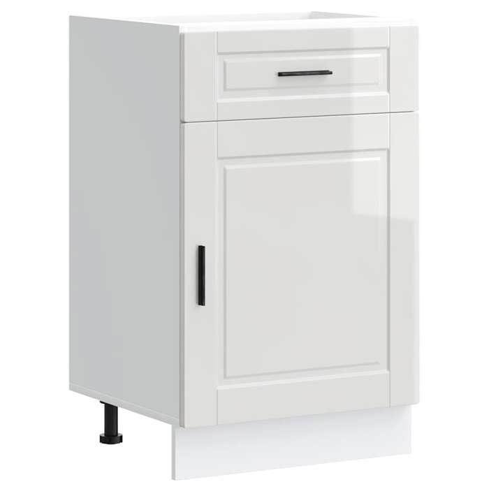 VidaXL Kitchen Cabinet Porto Glossy White Engineered Wood 853959