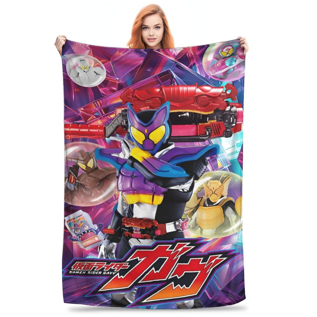 Kamen Rider Anime Blanket Multiple Sizes Super Soft and Warm Throw Blankets for Couch Sofa and Bed