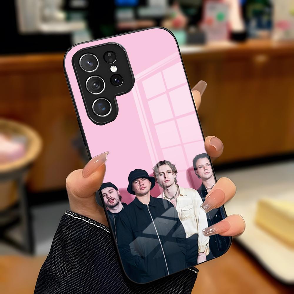 

Hot Band 5SOS Phone Case For Samsung A25 A13 A33 5G A54 A36 A35 A56 A52 A14 Shockproof Glass Cover Samsung A52
