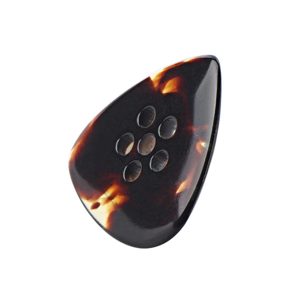 Musiin Handcrafted Extra Thick Heavy Flat Picks for Electric and Blues Guitars 3-in-1 Multi-Style Non-Slip Bass, Acoustic, Jazz,