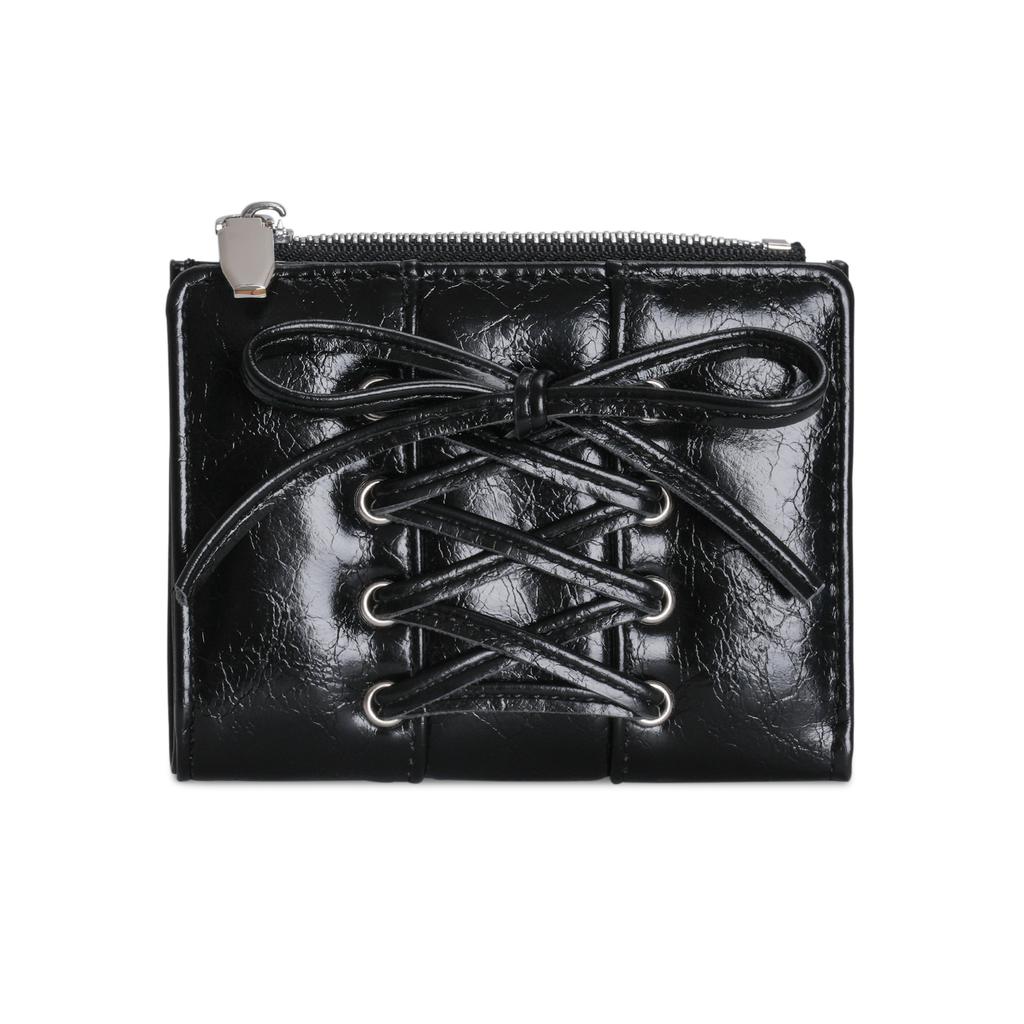 Bow Wallet Exquisite Zipper Coin Pouch Women'S Wallet Ultra-Thin Purse Ultra Thin For Office Use Gift For Wife Travel