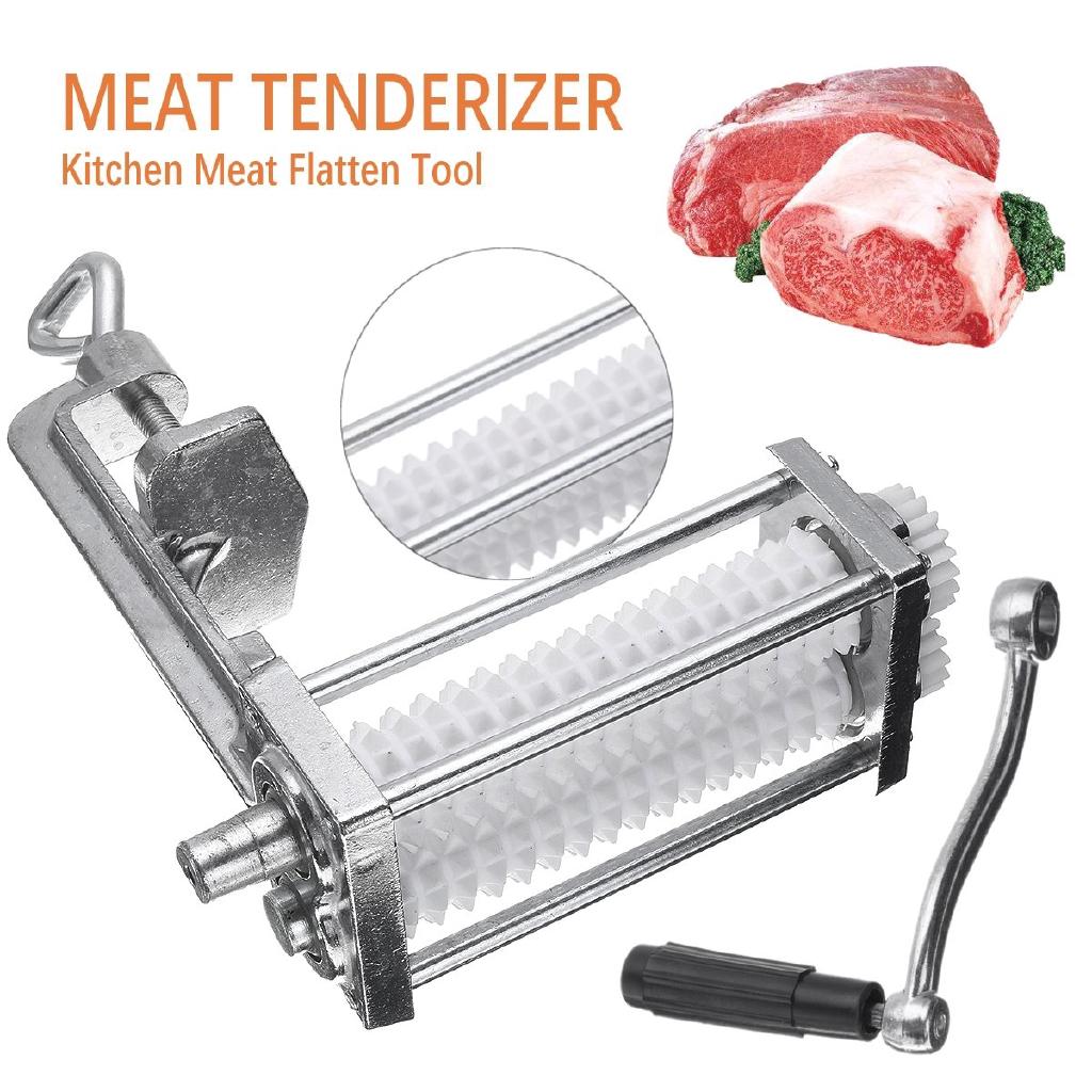 Pork Beef Steak Heavy Duty Clamp Roller Machine Flatten Tool Meat Poultry Tools Kitchen Manual Meat Tenderizer