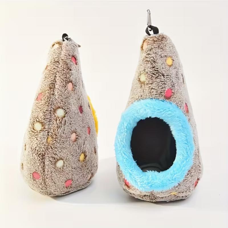 Autumn and winter plush nest small and medium-sized parrot plush thick cold insulation warm peony budgie nest hanging nest