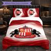 Biancheria da letto a tema Sunderland Set 3 pezzi Copripiumino Biancheria da letto decorativa per camera da adolescente Decorazione per la casa