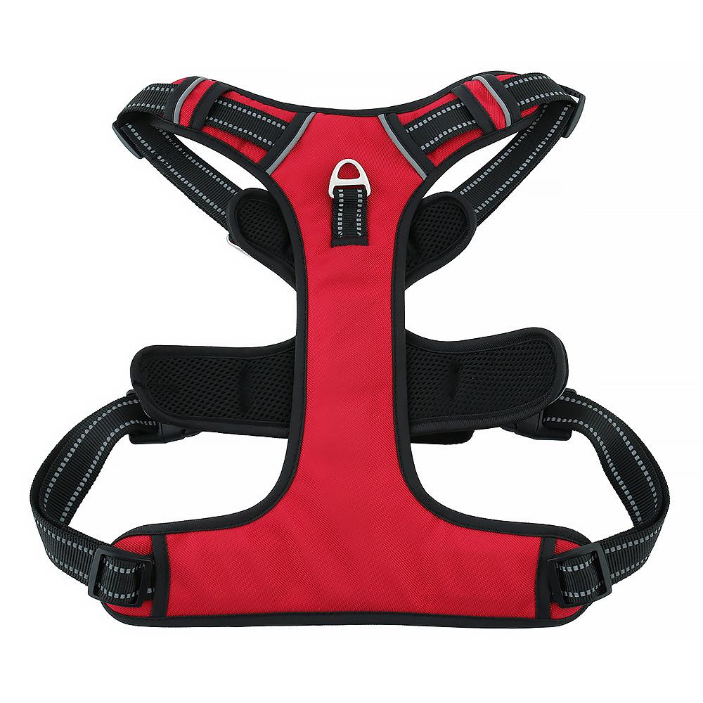 Explosion-Proof Reflective Dog Harness for Medium & Large Dogs - Breathable Oxford Cloth Vest with Leash