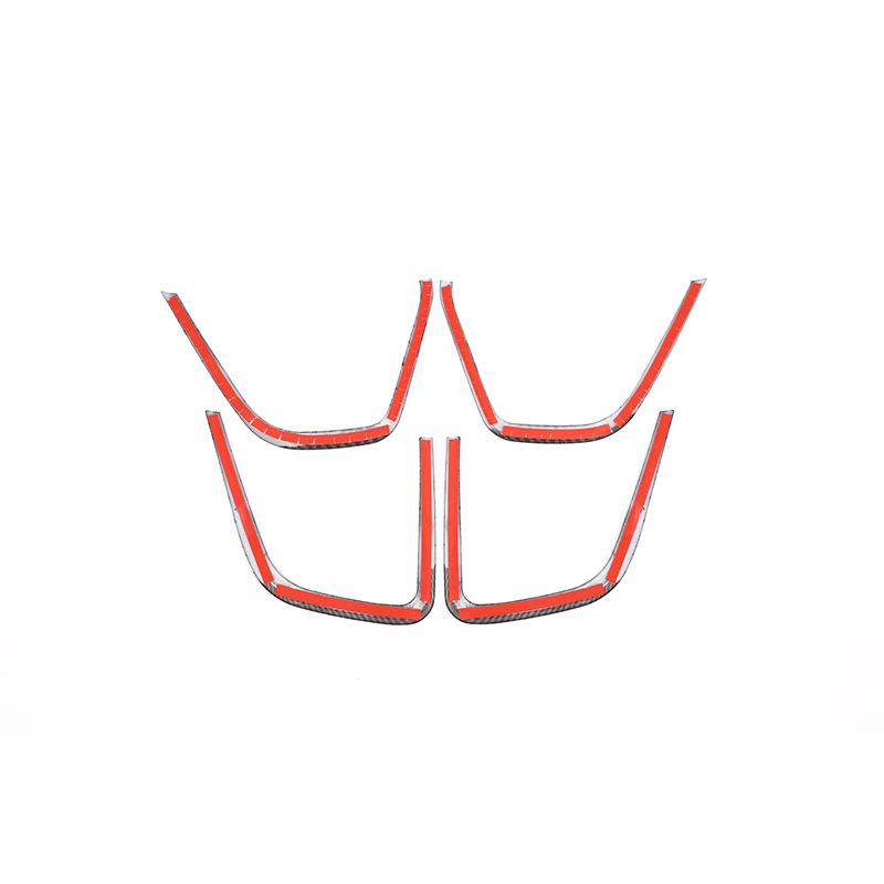 4 teile/satz Carbon Faser Stil Auto Innen Tür Lautsprecher Rahmen Trim Fit Für Jaguar E-Tempo 2018 Auto Innen