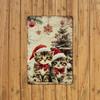 1pc Vintage Christmas Kitten Metal Tin Sign, 12x8 Inch Festive Wall Decor for Home, Pet Stores, Coffee Shops, Restaurants, Offic