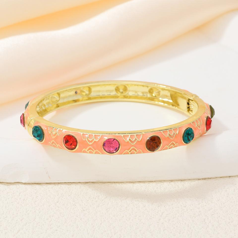 Retro Colorful Enamel Multi-color Bracelet