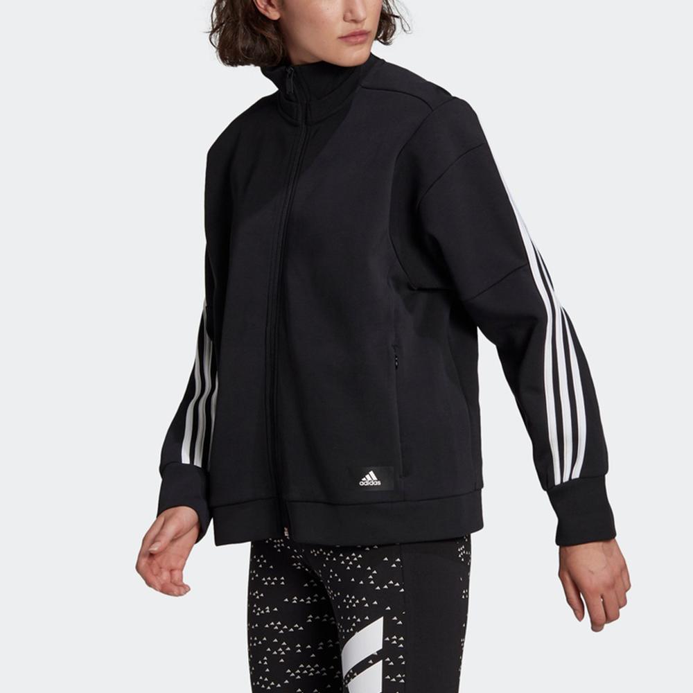 adidas Wrapped 3-Stripes Full-Zip Track Jacket Black Women GL0338