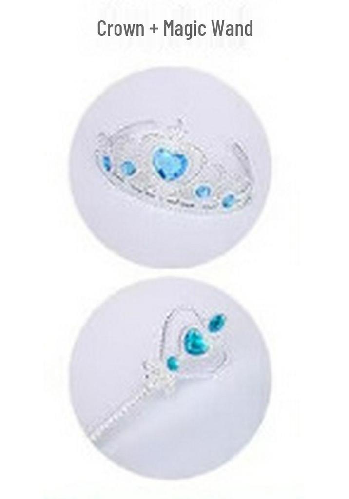 2026 Elsa Princess Dress for Girls - Gradient Ice Blue Rhinestone Cape - Perfect for Performances & Birthday Parties