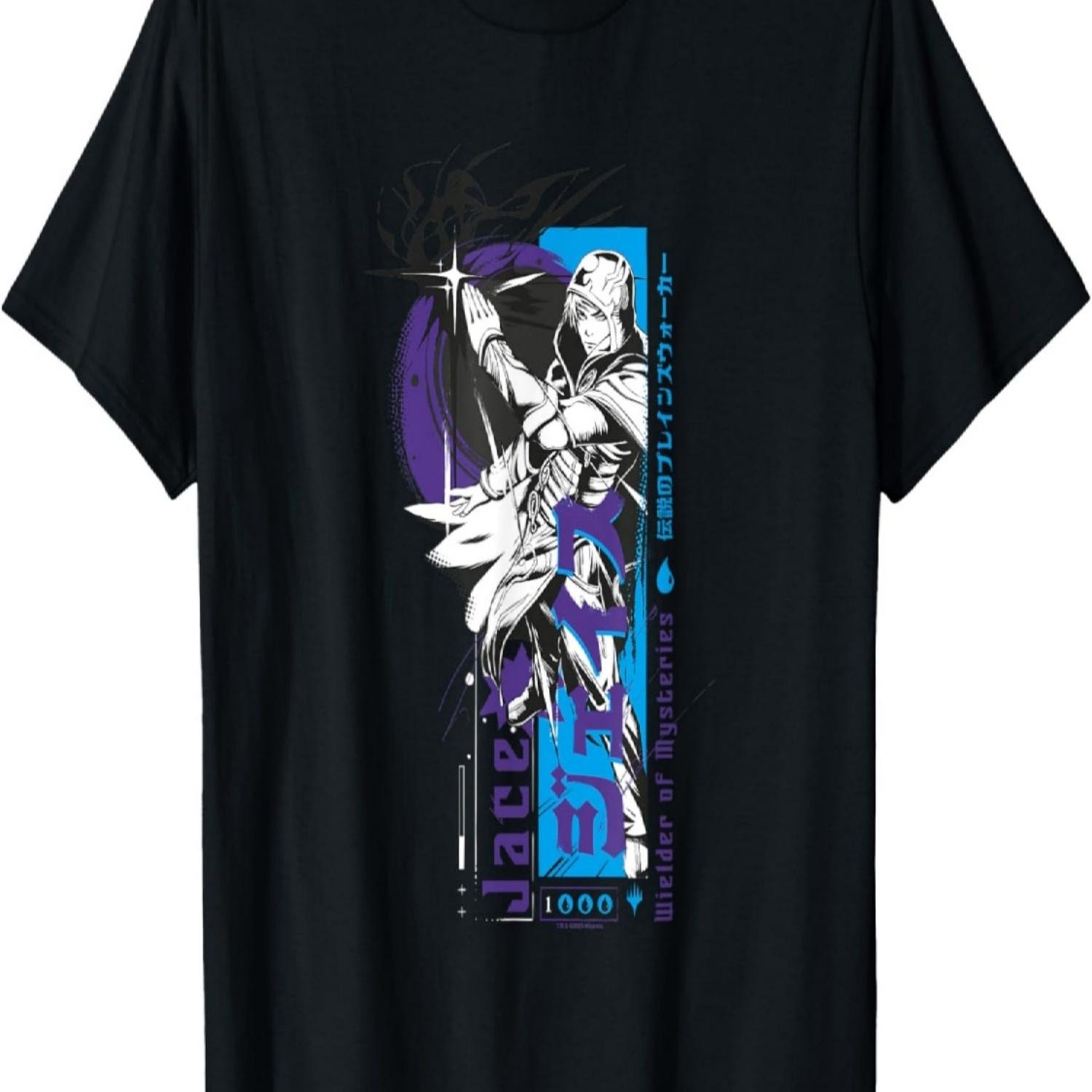 

Magic_ The Gathering Jace Beleren Ready To Fight Manga Logo T-Shirt S