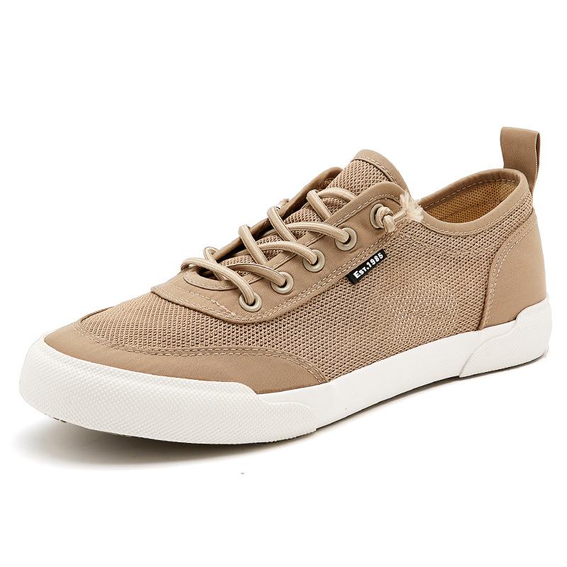 New Summer Men's Shoes Korean Style Fashion and Versatile Casual Mesh Shoes Mesh Breathable Board Shoes