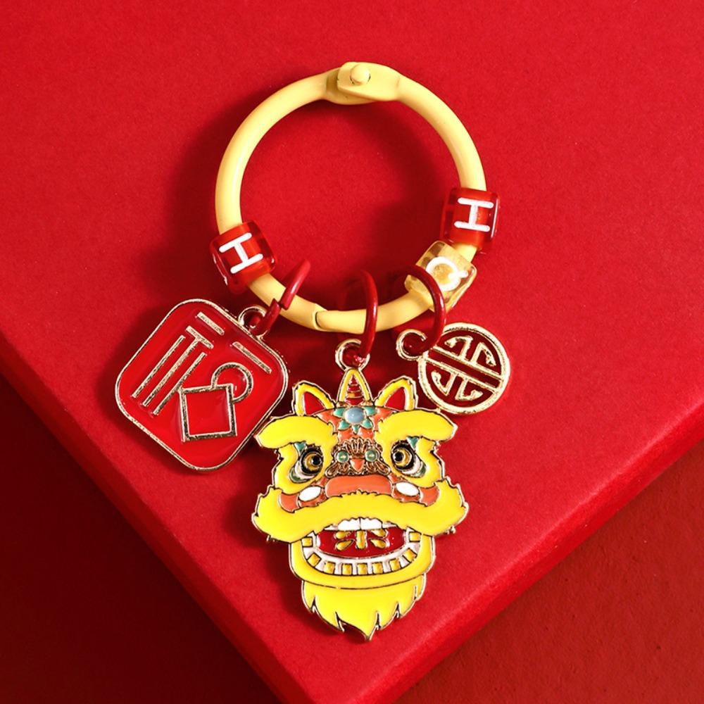 Zodiac Dragon 2024 New Year Dragon Key Chain Bag Pendant Chinese Dragon Key Ring  Backpack Pendant