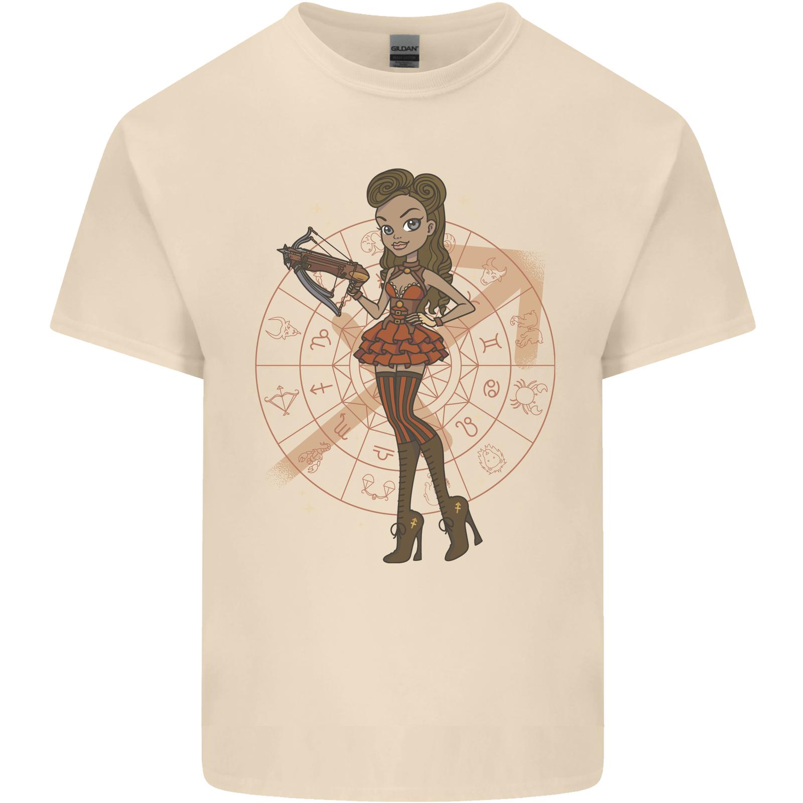Sagittarius Steampunk women s star sign cotton men s t-shirt- XL