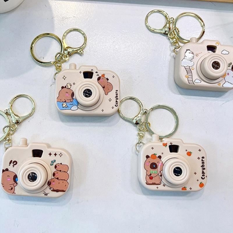 Creative Capybaras Projection Camera Keychain With Built In Mini Projector For Adults And Anime Enthusiasts