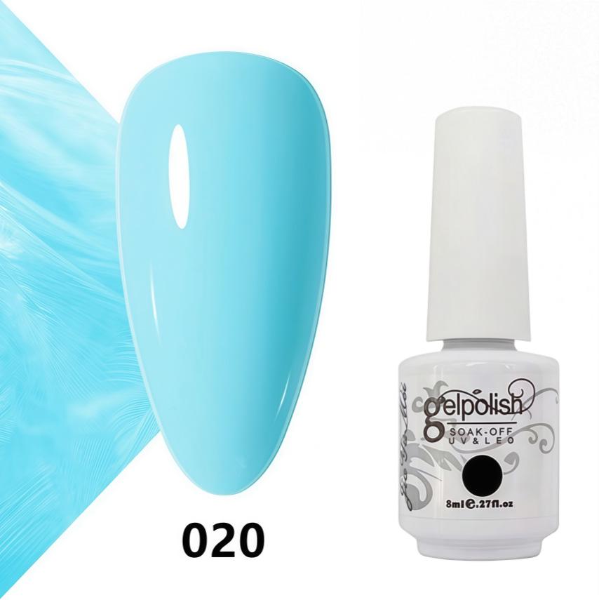 Amber Gel Polish Set: Gel Polish Manicure Kit with Whitening, Base Coat, and Sealer.