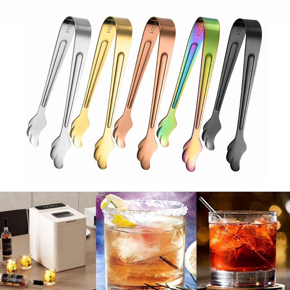Non-rust Coffee Sugar Clip Stainless Steel Ice Cube Tong Food Serving Tool Sugar Tong  For Bar