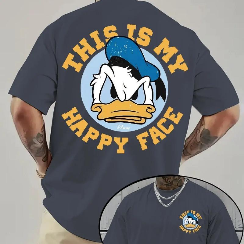 2026 Summer New Cotton Donald Duck Soft Children's Adult Men and Women's Couple Outdoor Leisure Sports Wear T-shirt Large Size