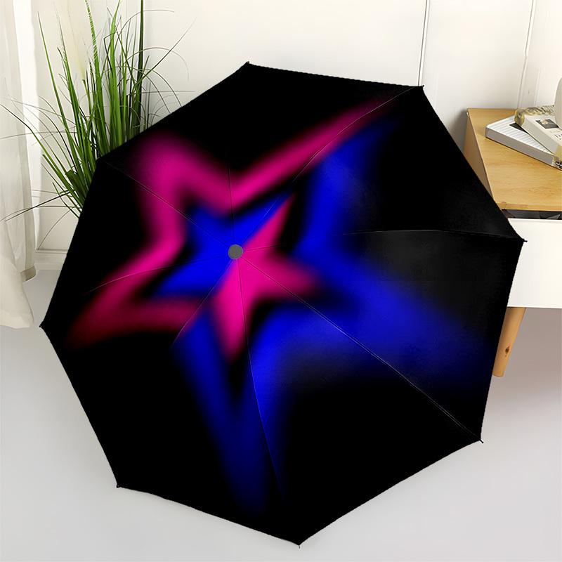 1pc Starburst Nebula Automatic Open/Close Umbrella Compact Folding Umbrella, All-Season Portable Umbrella for Women/Men F1124255