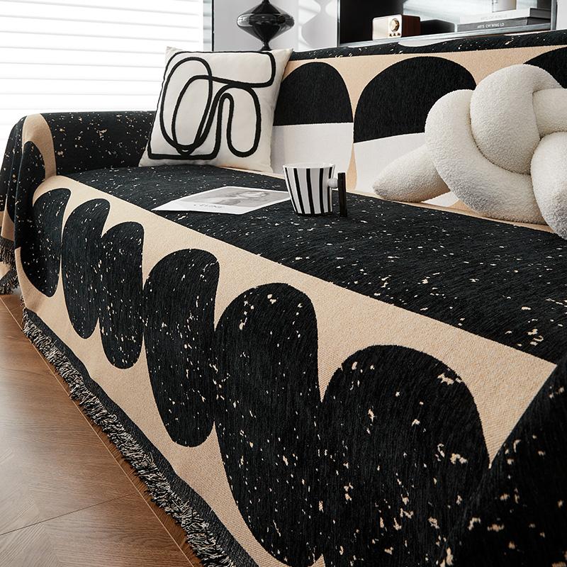Chenille Sofa Covers Mat Throw Blankets Home Living Room Position  Modern Light Luxury Camping Picnic Blanket Cover