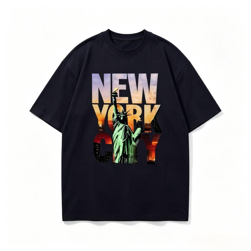 Tshirtcasual Kesihan Unisexs Graphic T Shirt Summer Round Neck Regular Casual Vintage Tees New Yorkcaliforniaflorida Graphic