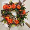 Pfingsrosen und Kürbisse Blumengirlande Hängende Dekoration Für Saison Und Mehrere Feiern