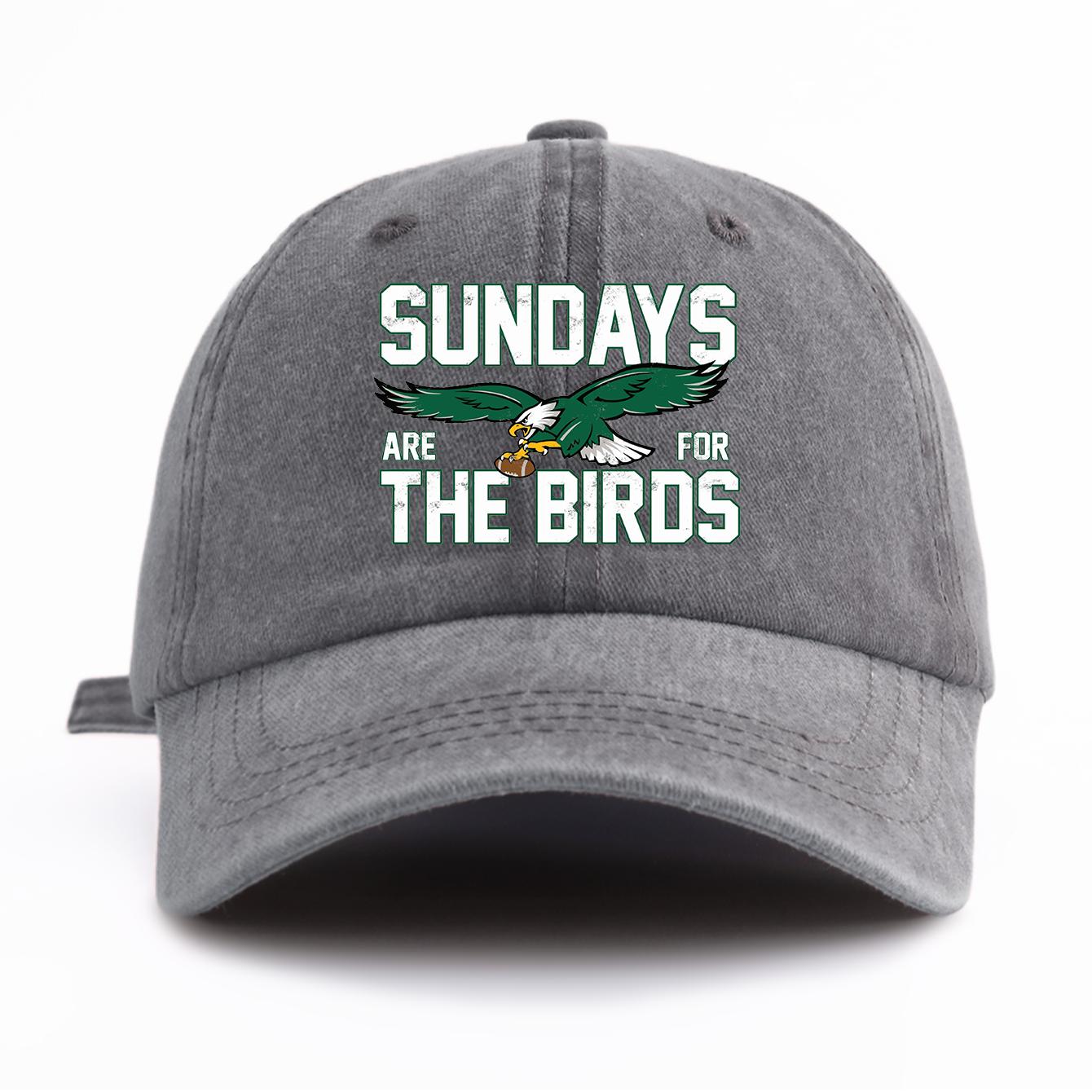 

1pc THE BIRDS Print Washed Baseball Cap for Adults,Minimalist Retro Style Casual Soft Adjustable Dad Hat,Perfect As Gift серый