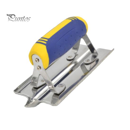 Stainless Steel Concrete Hand Edger with Ergonomic Non-Slip Handle Multipurpose Hand Edger Concrete Finishing Hand Tool