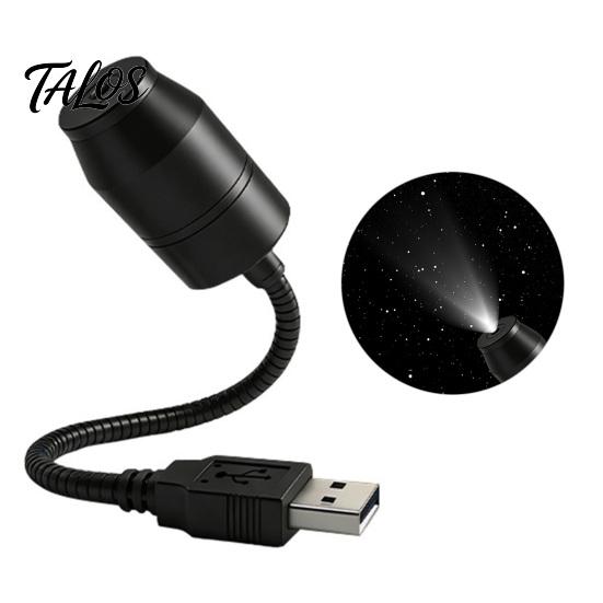 Portable Star Projector USB Ambient Light with 360° Adjustable Hose, LED Night Starry for Car Bedroom Office, Romantic Sky Atmosphere Lamp Projection