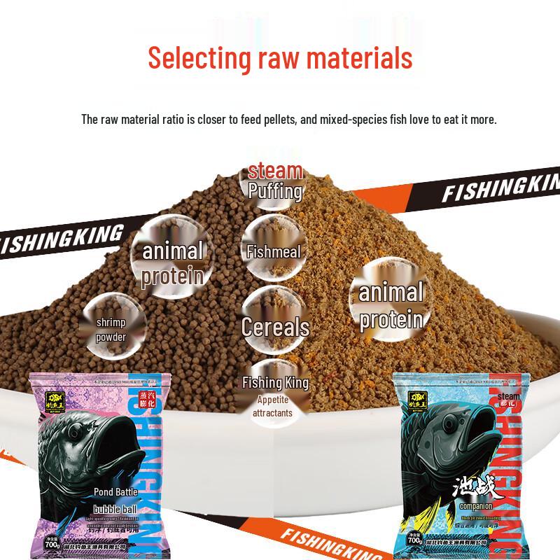 Fishing King Bataille d'Étang Ensemble Complet d'Appâts de Pêche